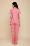 Zivame Farm Lore Knit Cotton Pyjama Set - Pink Icing — thumbnail 3